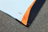24-25 Real Madrid Light Blue and Orange Training Suit/ 24-25 皇马湖蓝橙色半拉训练服