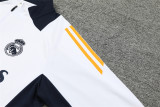24-25 Real Madrid White Training Suit/ 24-25 皇马白色半拉训练服