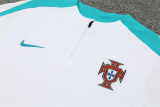 2024 Portugal White Player Version Training Suit/2024葡萄牙半拉训练服，球员版