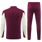 24-25 Bayern Munich Red Training Suit/24-25拜仁半拉训练服