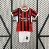 24-25 AC Milan Home Kids Kit/24-25 AC米兰主场童装