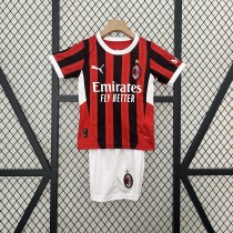 24-25 AC Milan Home Kids Kit/24-25 AC米兰主场童装