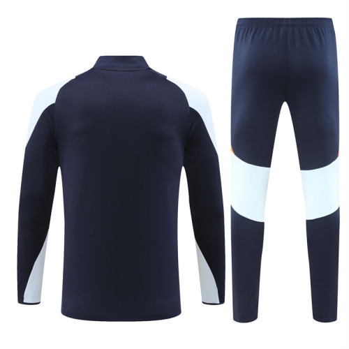 24-25 Real Madrid Blue Training Suit/ 24-25 皇马蓝色半拉训练服