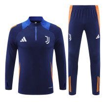 24-25 Juventus Blue Training Suit/ 24-25 尤文蓝色半拉训练服