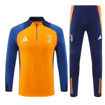 24-25 Juventus Orange Training Suit/ 24-25 尤文橙色半拉训练服