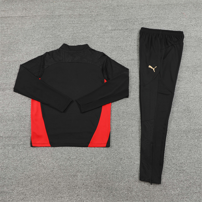 24-25 AC Milan Black Training Suit/24-25AC米兰半拉训练服