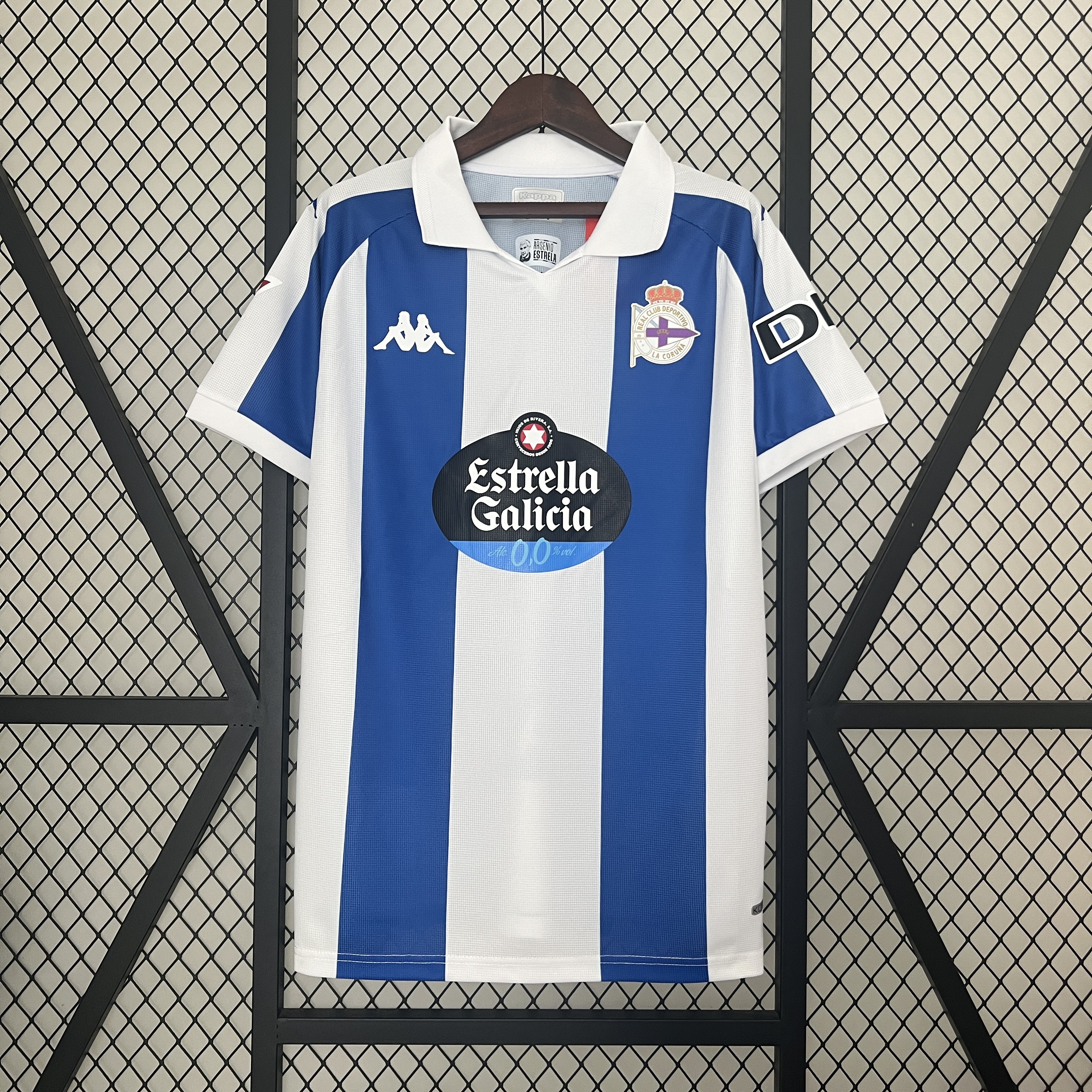 【非売美品】スペイン取得 Deportivo de La Coruña 年代もの Camiseta Deportivo de la Coruña Paseo adulto azul marino 24