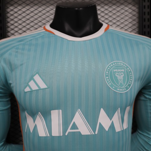 24-25 Inter Miami Third Long Sleeve Player Jersey/24-25 迈阿密第二客场球员版长袖