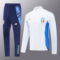 2024 Italy White Jacket Tracksuit/ 2024意大利白色夹克训练服