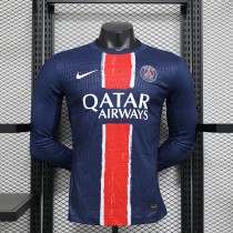 24-25 PSG Home Long Sleeve Player Jersey/ 24-25 PSG主场长袖球员版