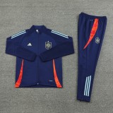 2024 Spain Blue Jacket Tracksuit/ 2024西班牙蓝色夹克训练服
