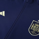 2024 Spain Blue Jacket Tracksuit/ 2024西班牙蓝色夹克训练服
