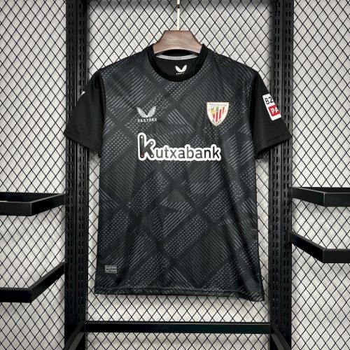 24-25 Bilbao Goal Keeper Black Fans Jersey/ 24-25毕尔巴鄂黑色守门员球迷版