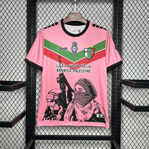 24-25 Palestino Deportivo Special Pink Jersey/ 24-25巴勒斯坦人粉色特别