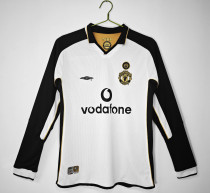 01-02 Manchester United Reversible Centenary Edition  Jersey/01-02 曼联百周年双面长袖复古