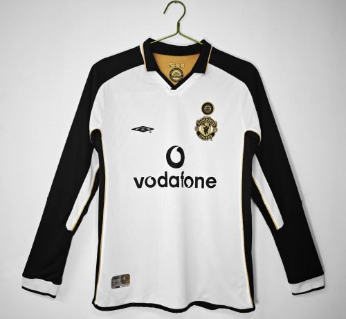 01-02 Manchester United Reversible Centenary Edition  Jersey/01-02 曼联百周年双面长袖复古