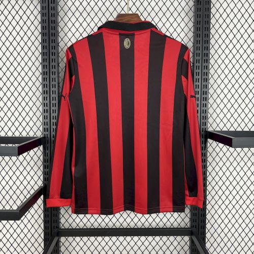 24-25 AC Milan 125th Anniversary Long Sleeve Fans Jersey/24-25 AC米兰125周年球迷版长袖
