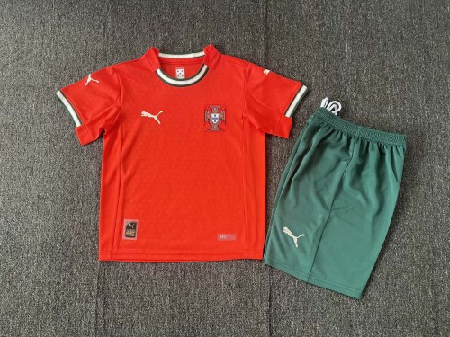 2025 Portugal Home Kid Kit/ 2025 葡萄牙主场童装