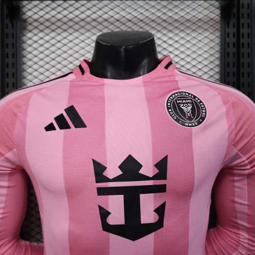 25-26 Miami Home Player Long Sleeve Jersey/25-26 迈阿密主场球员长袖
