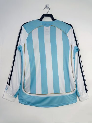 06-07 Argentina Home long sleeve Retro Jersey/06-07阿根廷主场长袖