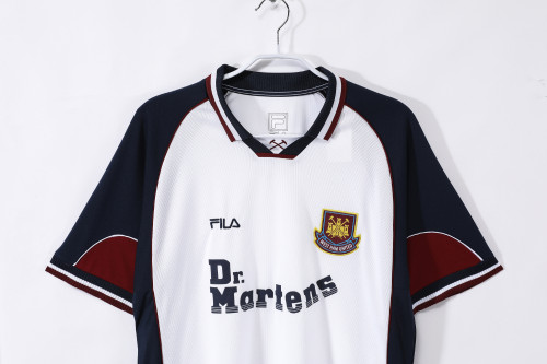 99-01 West Ham United Away Retro Jersey/99-01西汉姆客场