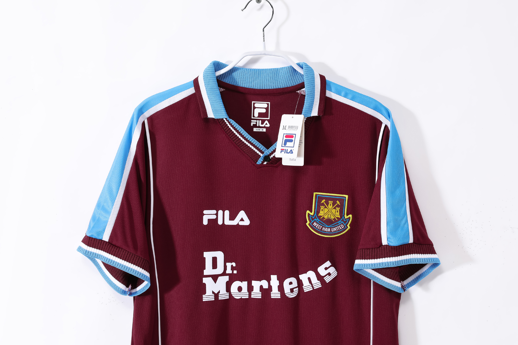 West Ham United 99/01 ウェストハムマーチン ユニフォーム 99-01 West Ham United Home Retro Jersey/99-01西汉姆主场