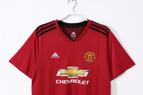 18-19 Manchester United Home Red Retro Jersey/18-19曼联主场