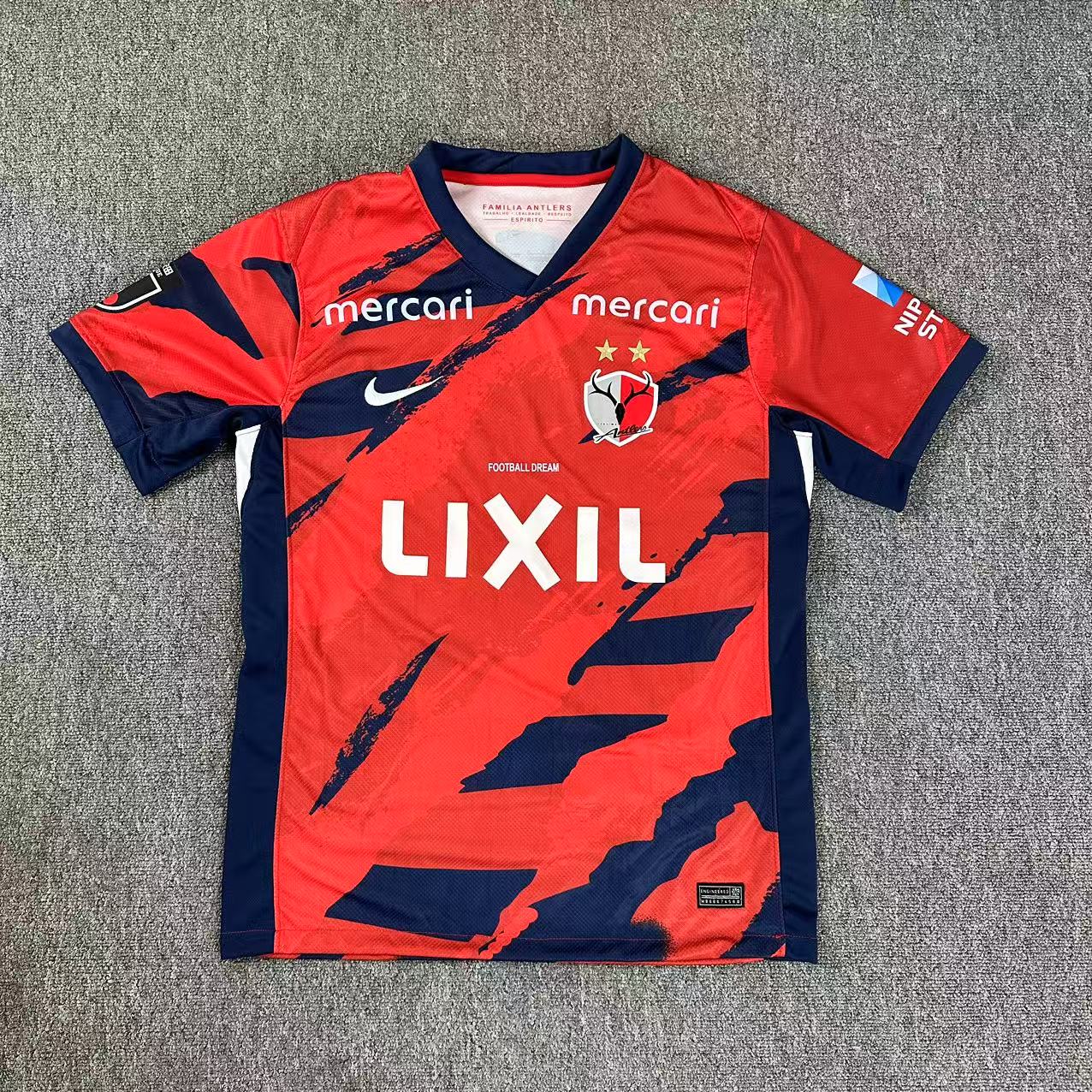 Kashima Antlers レッドシャツ Vネック2025xl