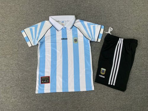 1996 Argentina Home Kid Kit/1996阿根廷主场童装