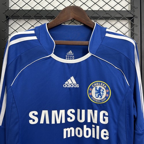 06-07 Chelsea Home Long Sleeve Retro Jersey/ 06-07切尔西主场复古长袖