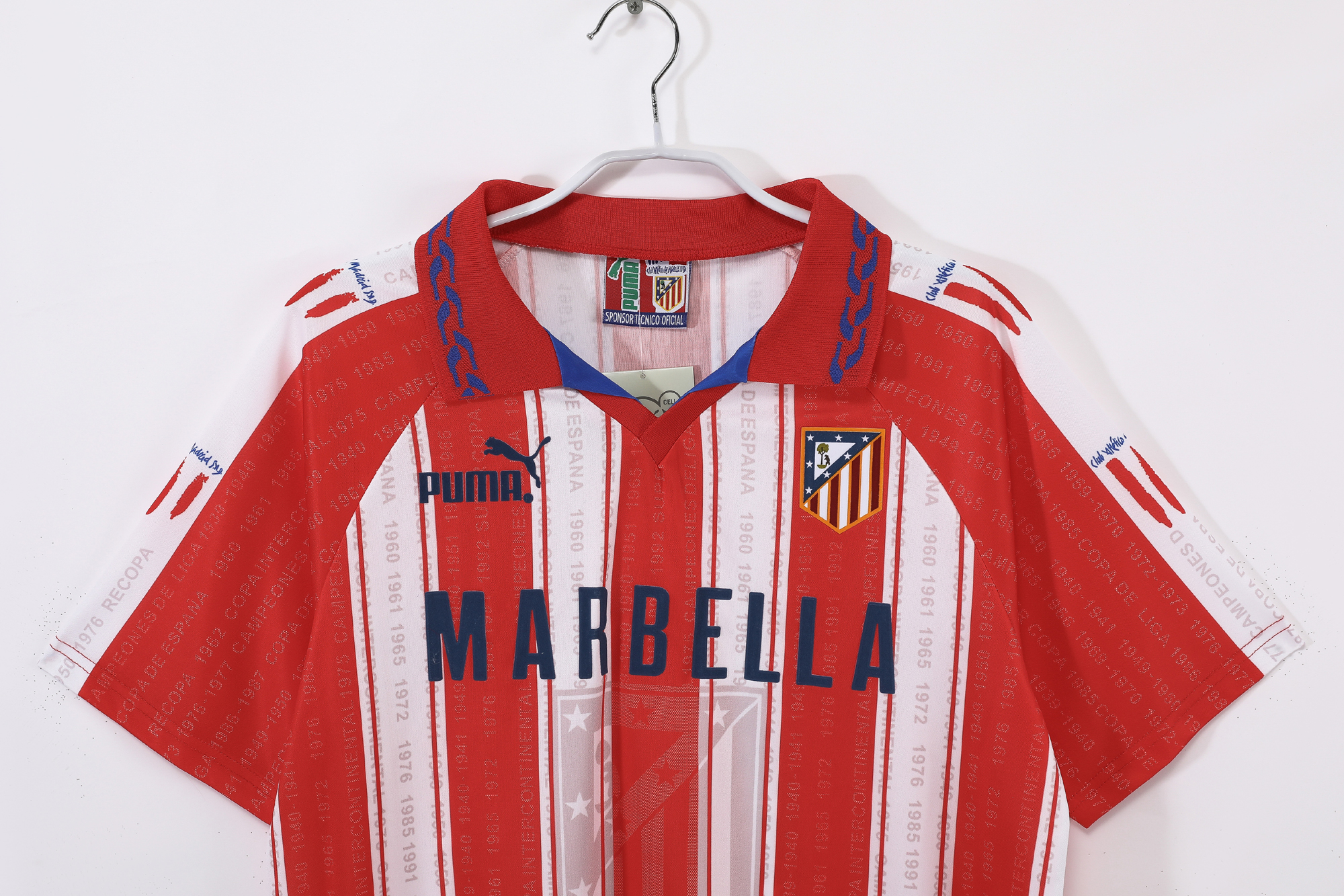 95-96 Atletico Madrid Home Retro Jersey/95-96马竞主场 95-96 Atletico Madrid Home Retro Jersey/95-96马竞主场