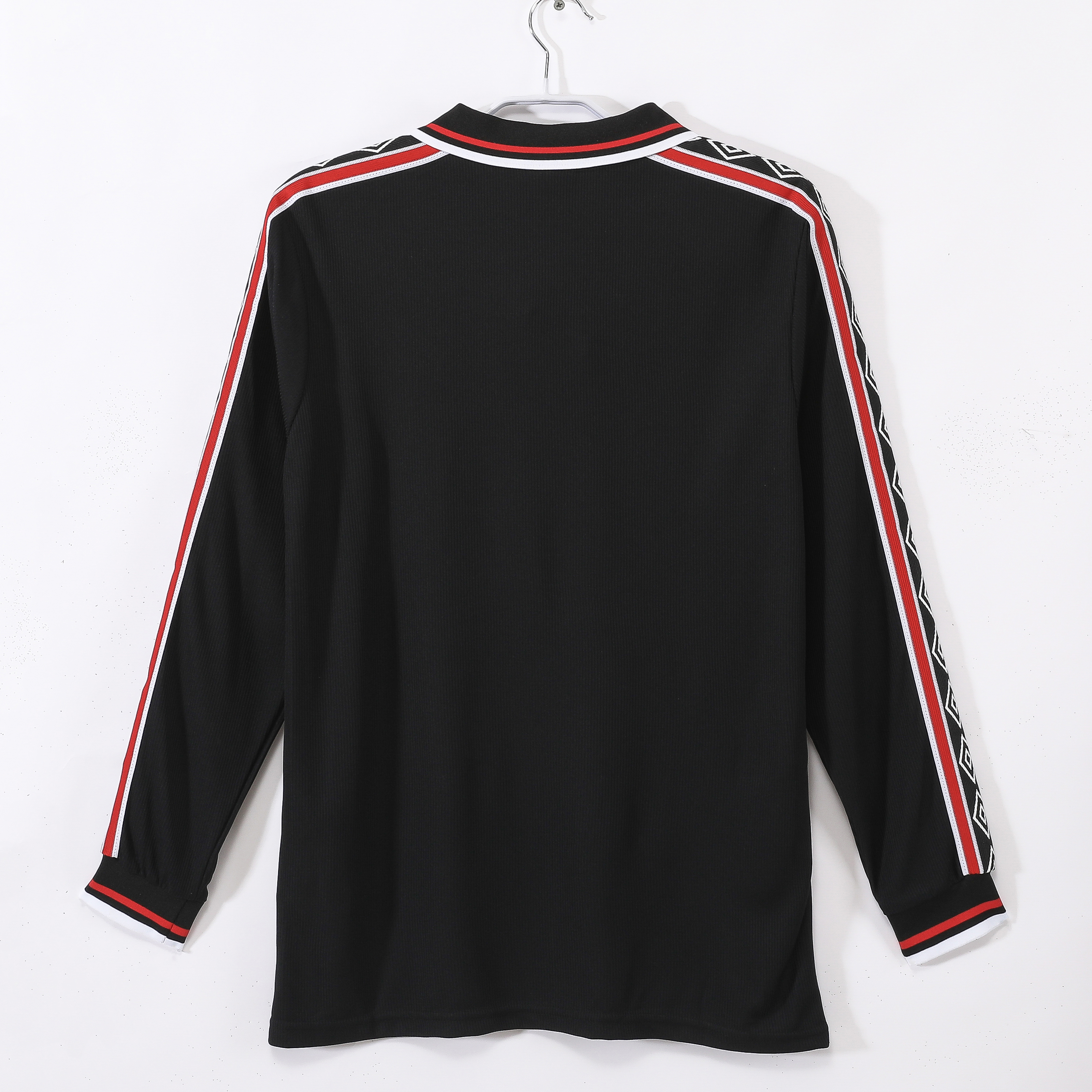 98-99 Manchester United Black Retro Long Sleeve Jersey/98-99