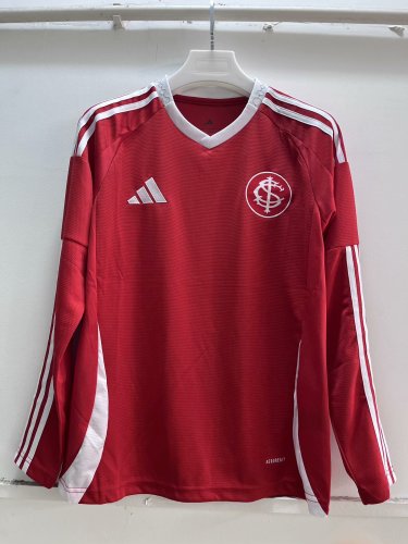 25-26 Internacional Home Long Sleeve Fans Jersey/25-26巴西国际主场长袖，球迷版