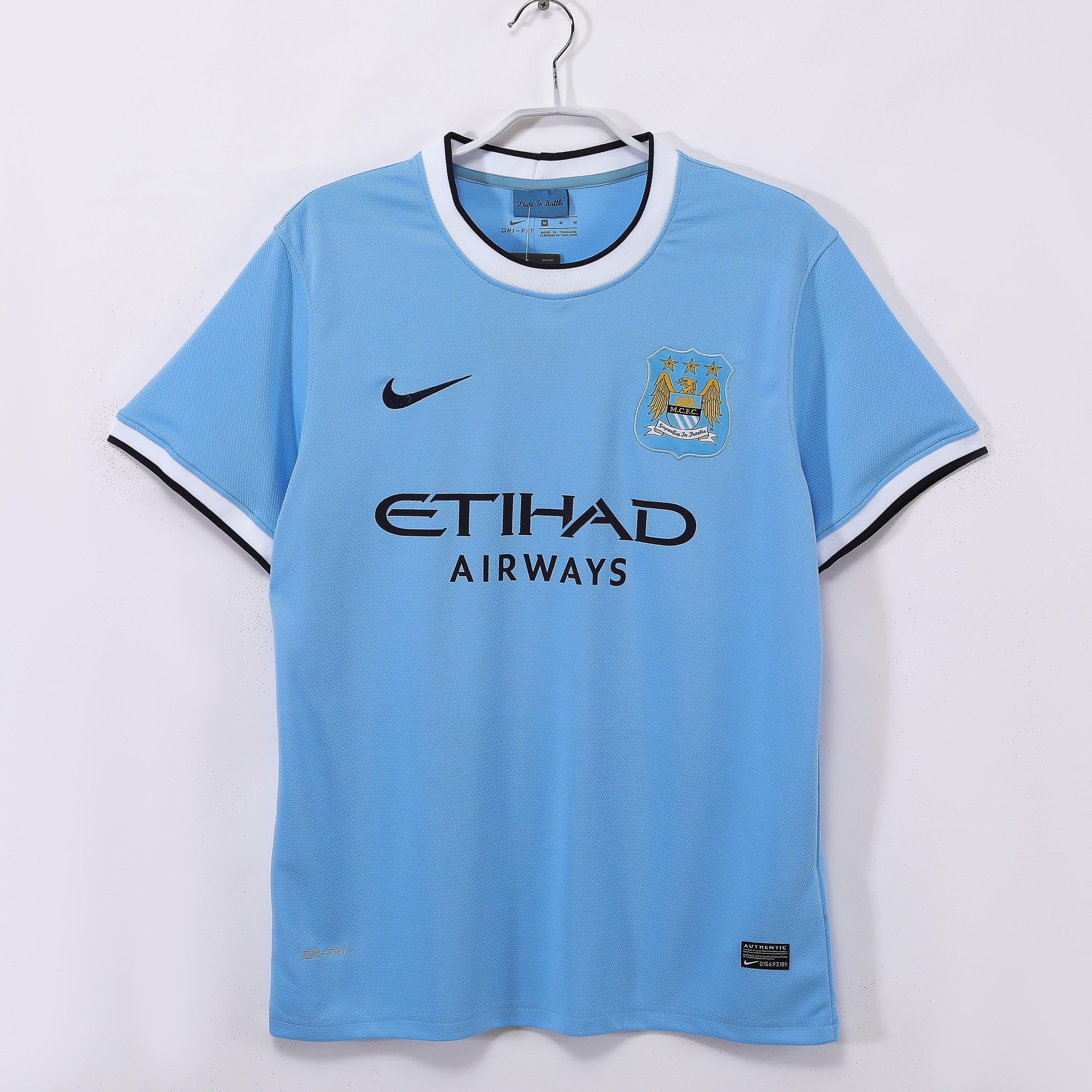 ウェア Manchester City 13-14season 13-14 Manchester City Home Retro Jersey/13-14曼城主场
