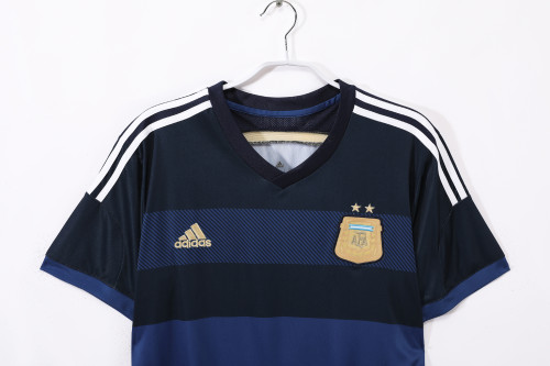 2014 Argentina Away Retro Jersey/2014阿根廷客场