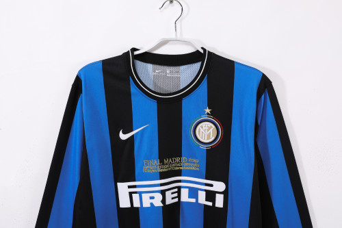 09-10 Inter Milan Home Retro Long Sleeve Jersey/09-10国米主场长袖