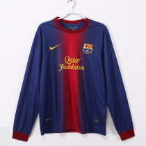 12-13 Barcelona Home  Long Sleeve Retro Jersey/12-13巴萨主场长袖
