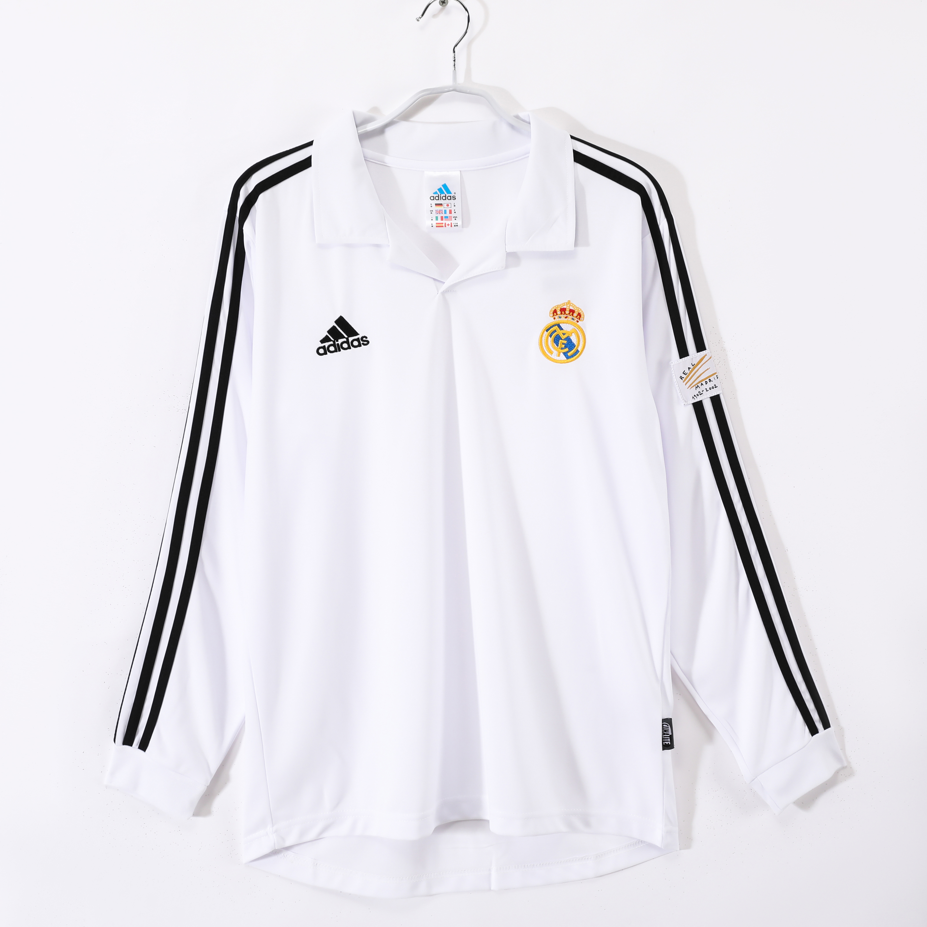 02-03 Real Madrid Home Retro Long Sleeve jersey/02-03皇马 02-03 Real Madrid Home Retro Long Sleeve jersey/02-03皇马