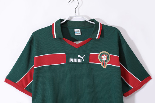 1998 Morocco Green Retro Jersey/1998摩洛哥绿色复古