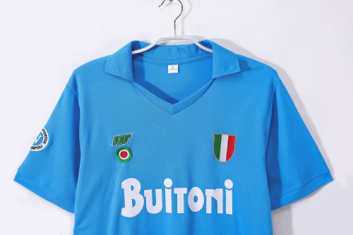 87-88 Napoli Home Retro Jersey/87-88 那不勒斯主场