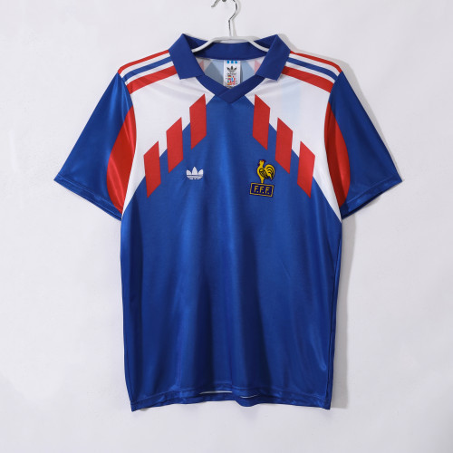1990 France Home Retro Jersey/1990法国主场