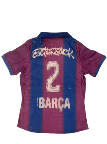 2000-01 Barcelona Retro Home Skeleton Player Jersey/ 2000-01 巴萨复古联名,球员版