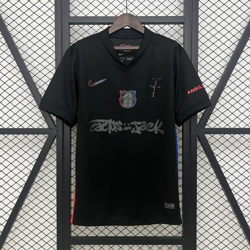 24-25 Barcelona Black TRAVIS SCOTT  Fans Jersey/ 24-25巴萨客场球迷特别版
