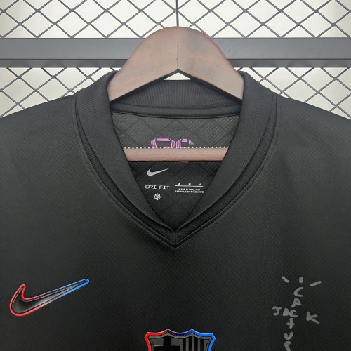 24-25 Barcelona Black TRAVIS SCOTT  Fans Jersey/ 24-25巴萨客场球迷特别版