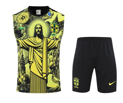 2025 Brazil Vest Training Suit/2025巴西背心训练服