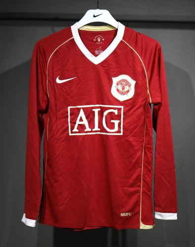 08-09 Manchester United Home Player Long Sleeve Retro Jersey/08-09曼联主场球员长袖