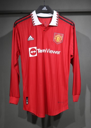22-23 Manchester United Home Player Long Sleeve Retro Jersey/22-23 曼联主场球员长袖