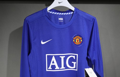 08-09 Manchester United Third Player Long Sleeve Retro Jersey/08-09曼联第二客场球员长袖