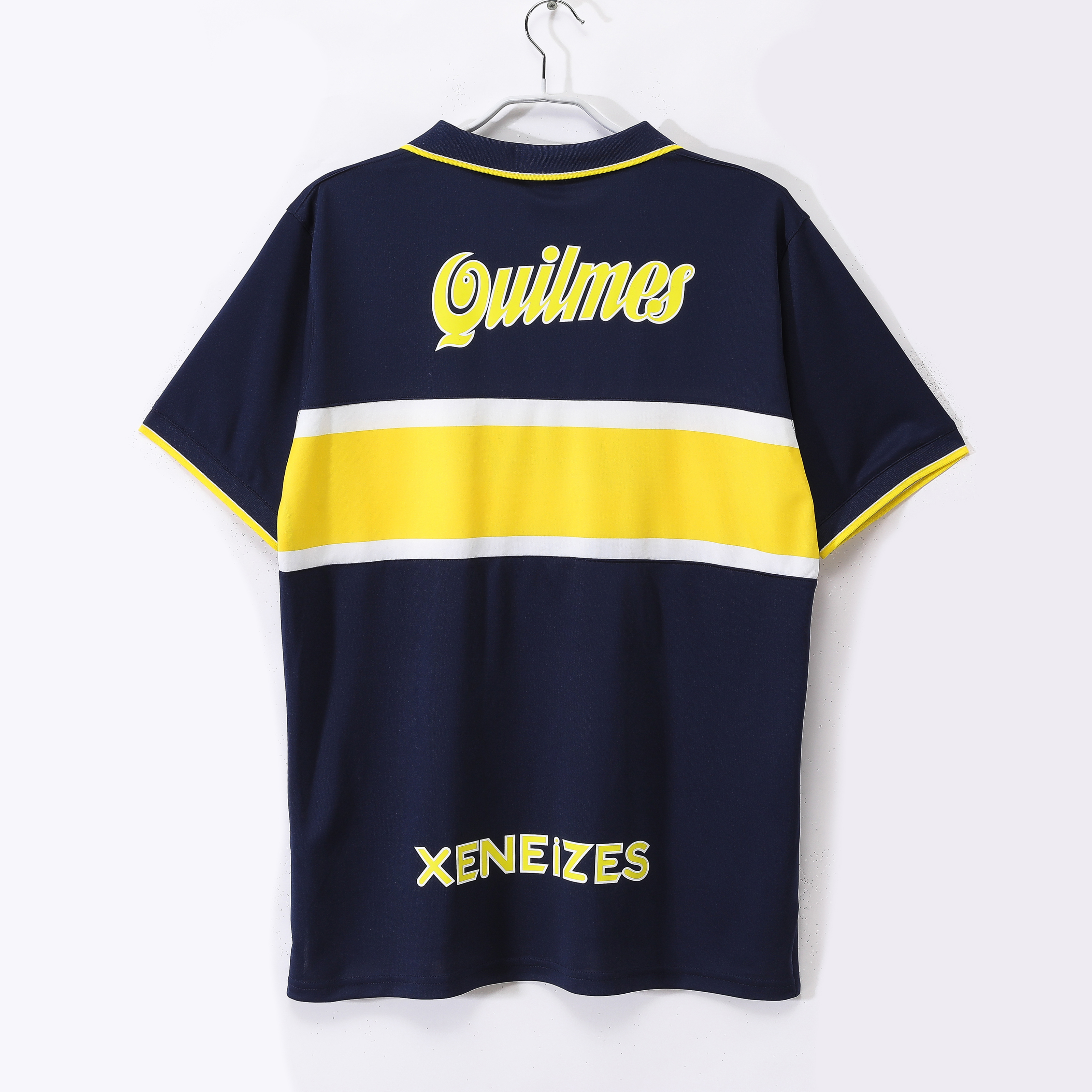 olan Boca Juniors 90th！ボカジュニアーズ！ Boca Juniors 90th Anniversary Shirt Navy/Yellow Polyester