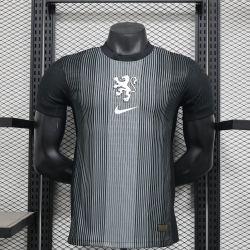 2025 HL Black Goalkeeper Player Jersey/ 2025荷兰黑色守门员球员版